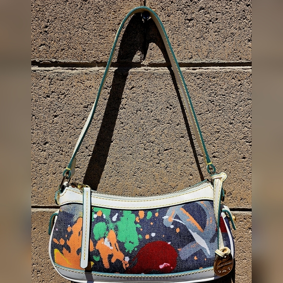 Dooney & Bourke Bags Dooney Bourke Denim Graffiti Paint Splash